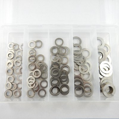 145 Piece Stainless Steel Flat AN Washer Kit