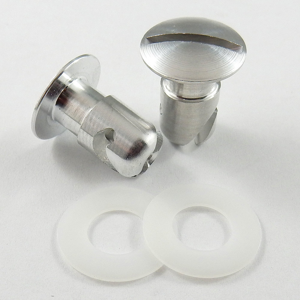 7/16" Aluminium Undercut Oval Head Quarter Turn Fastener