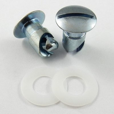 7/16" Steel Undercut Oval Head Quarter Turn Fastener