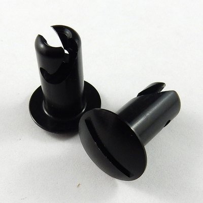 5/16" Black Aluminium Oval Head Quarter Turn Fastener