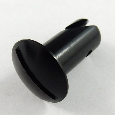 5/16" Black Aluminium Oval Head Quarter Turn Fastener