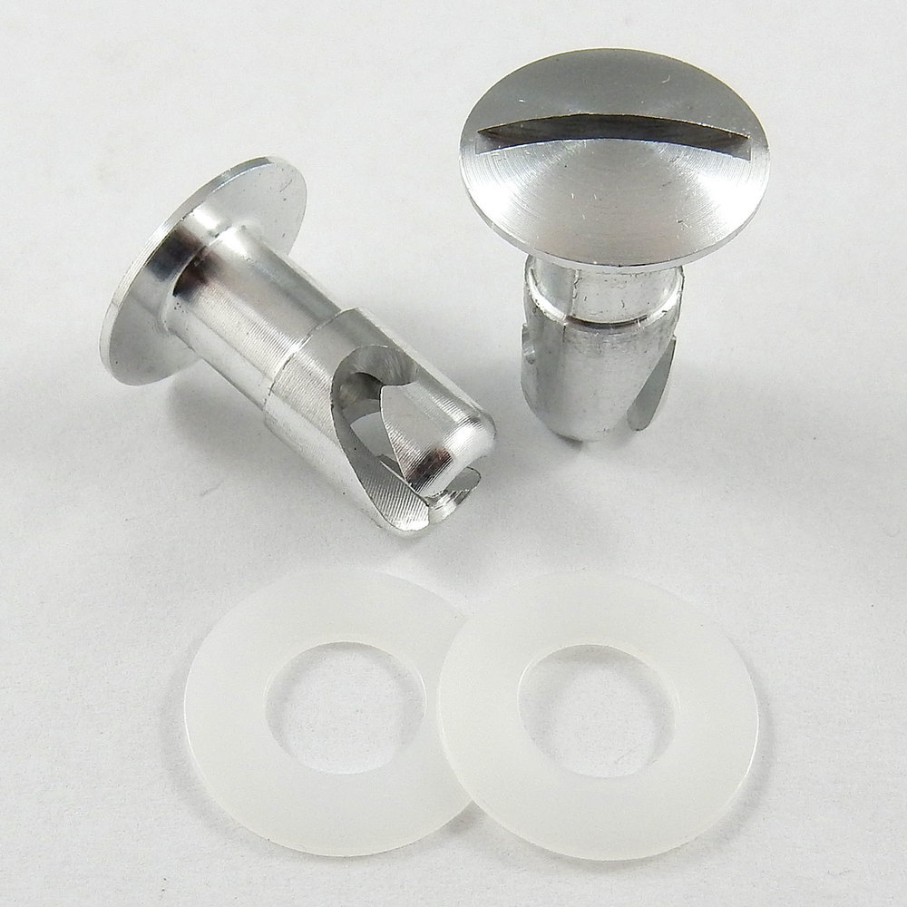 5/16" Aluminium Undercut Oval Head Quarter Turn Fastener