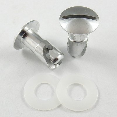 5/16" Aluminium Undercut Oval Head Quarter Turn Fastener