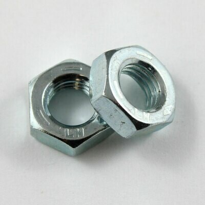 5/16" UNF Left Hand Jam Nuts - Steel - 10 Pack