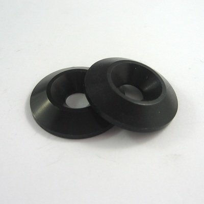 1" Black Aluminium Countersunk Panel Washer