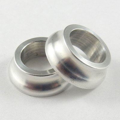 7/16" x 1/4" Tapered Spacers - Aluminium - 4 Pack