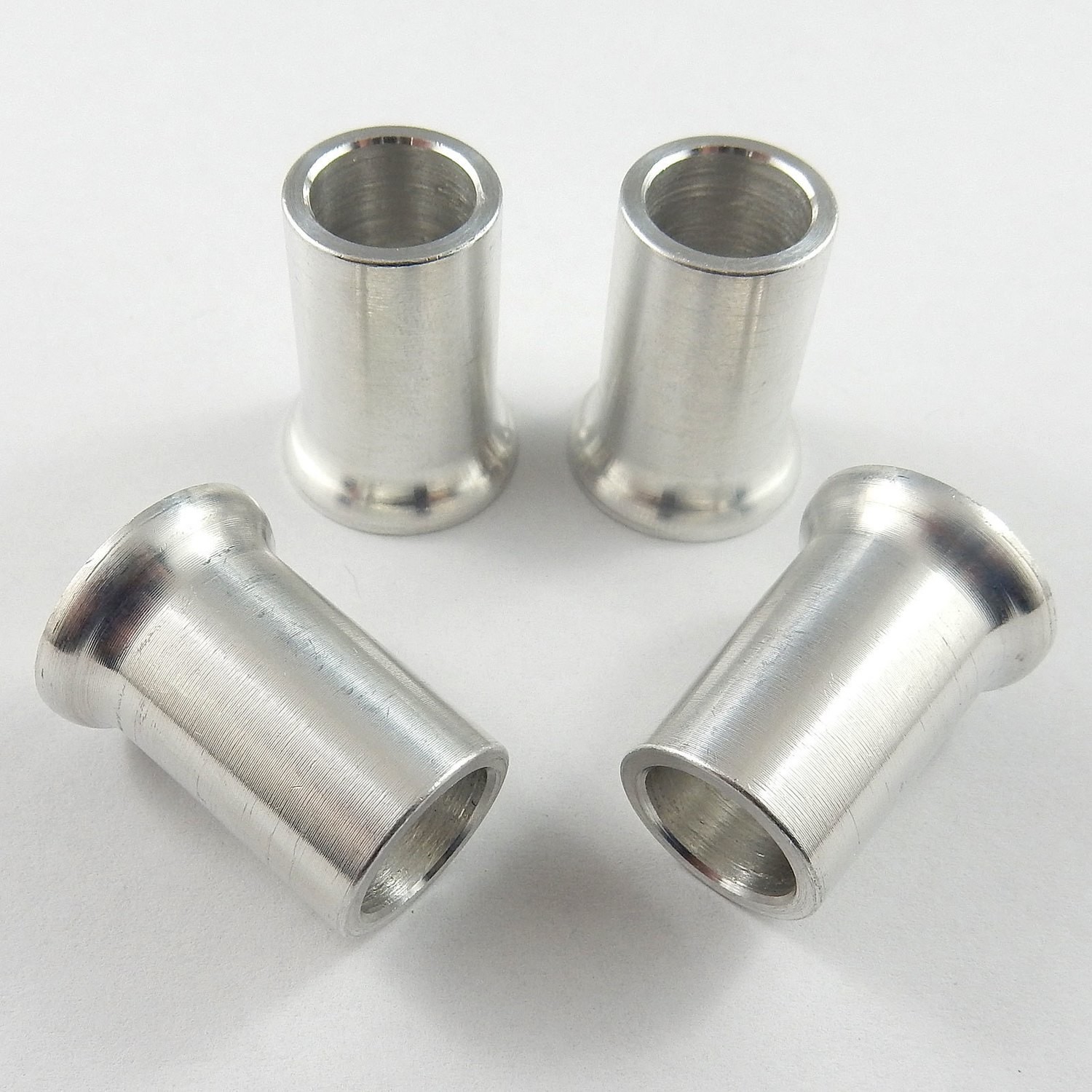 7/16" x 1" Tapered Spacers - Aluminium - 4 Pack