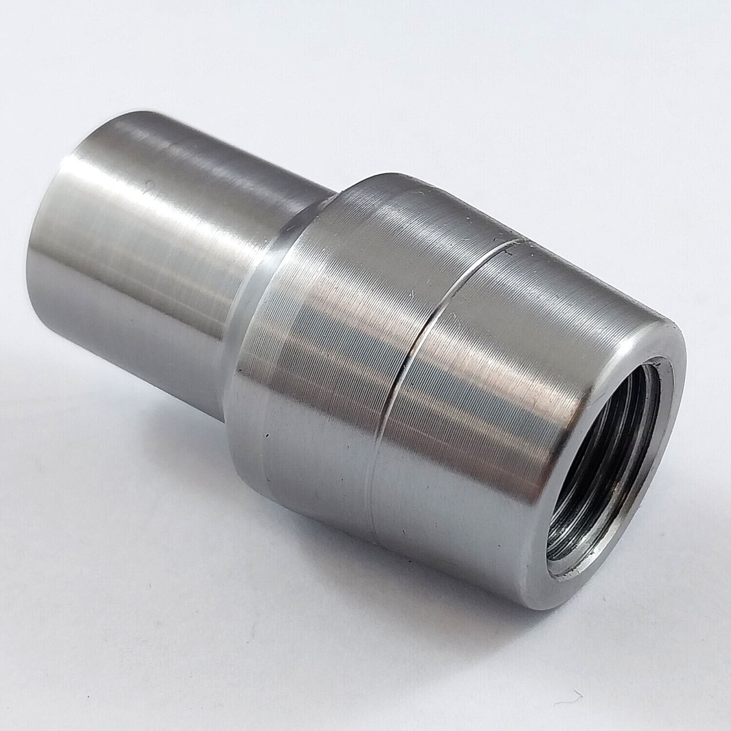 5/8" UNF Weld In Bung for 1" OD Tube - Left Hand Thread