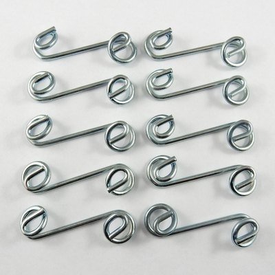1-3/8" Quarter Turn Fastener Spring, Silver - 10 Pack