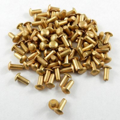 1/8" Solid Rivets - Aluminium Button Head  - 100 Pack