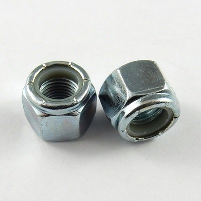 3/8" UNF Nylon Insert Locknuts - 10 Pack