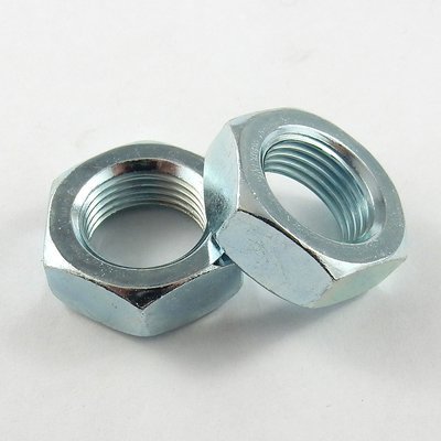3/4" UNF Right Hand Steel Jam Nut - 1-1/8" Wrenching