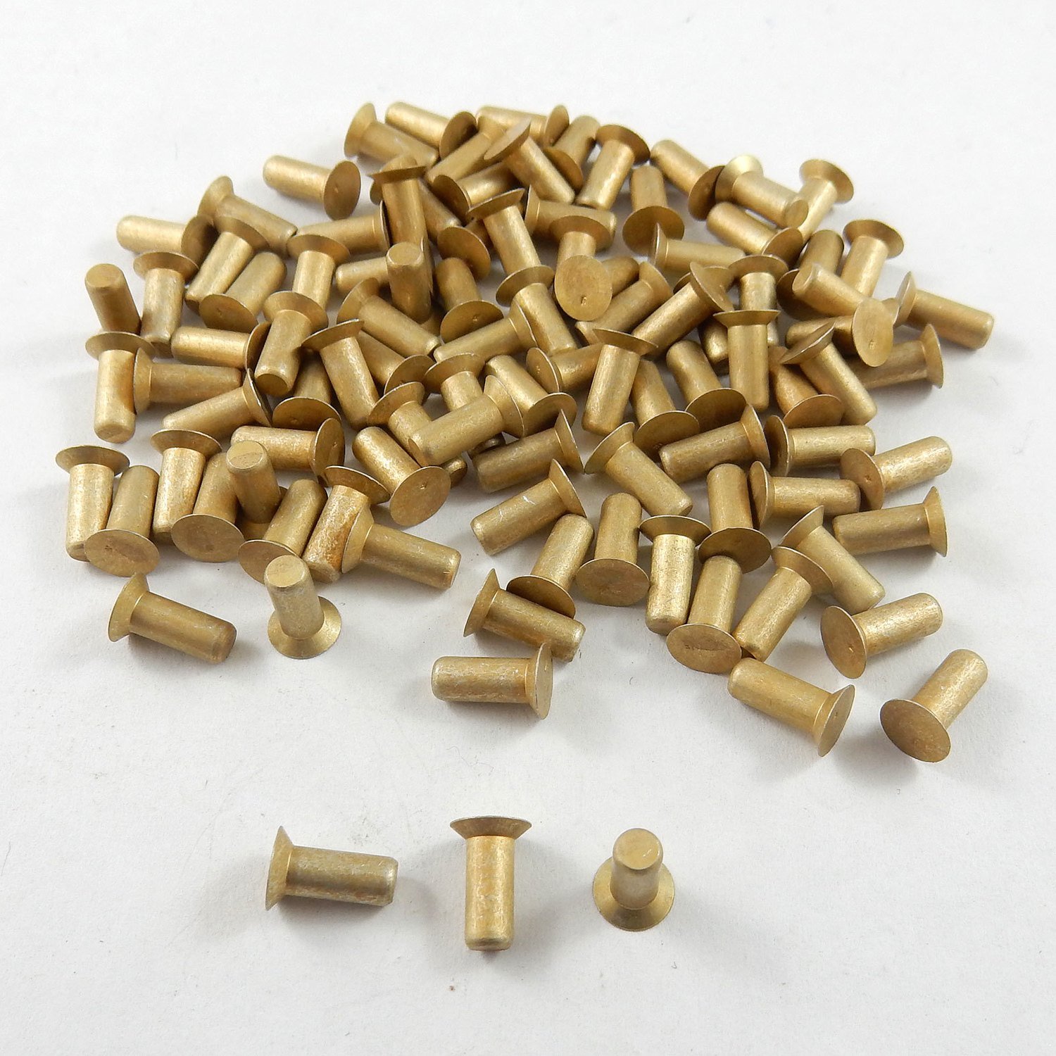 1/8" Solid Rivets - Aluminium Countersunk Rivets - 100 Pack