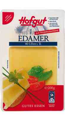 Edamer in Scheiben