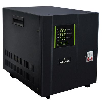 STABILIZZATORE BIDIREZIONALE MONOFASE 7,5KVA SERVOASSISTITO A CONTROLLO ELETTRONICO CON MICROPROCESSORE