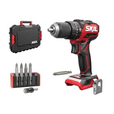 Trapano/avvitatore, con percussione, motore brushless, Skil Compact CD1E3075JA, 20 V, senza batteria + accessori