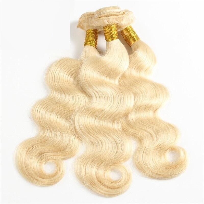100g Brazilian virgin human hair blonde body wave