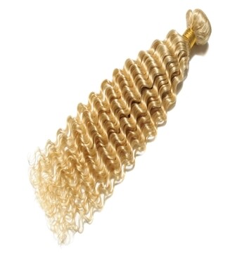 100g Brazilian virgin human hair blonde Deep Wave