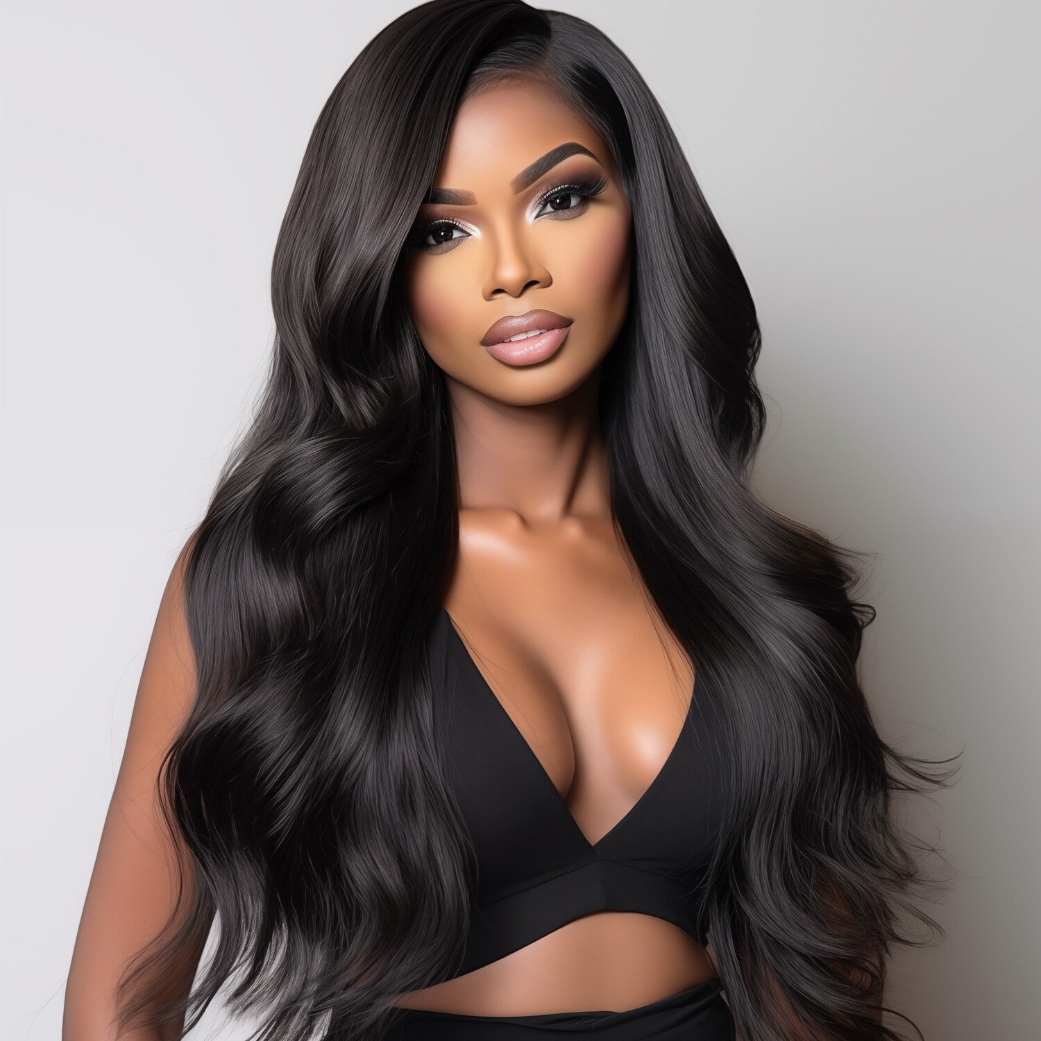 30&quot; Body Wave Lace Front Wig 100% Human Hair
