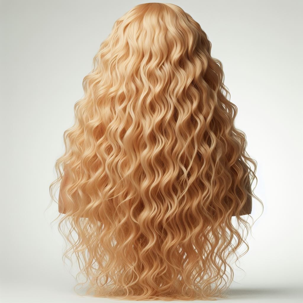 100g Brazilian virgin human hair blonde Curly