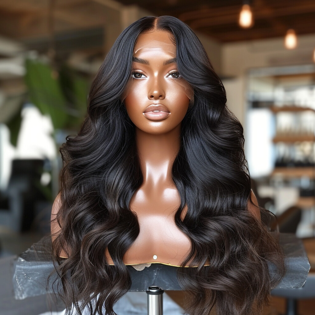 30&quot; body wave lace front wig 200% density
