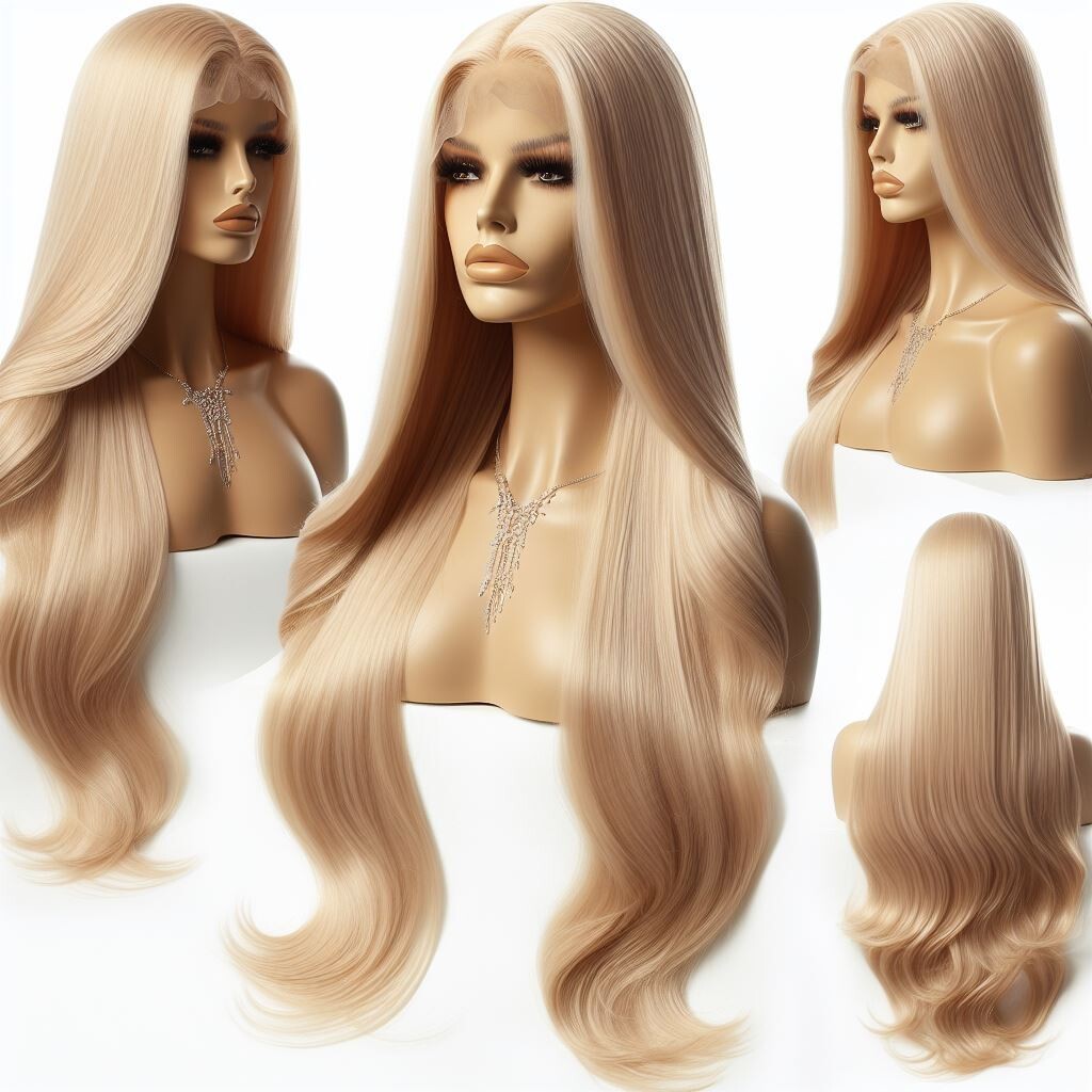 30 Inch Straight #613 Blonde Lace Front Wig 100% Human Hair