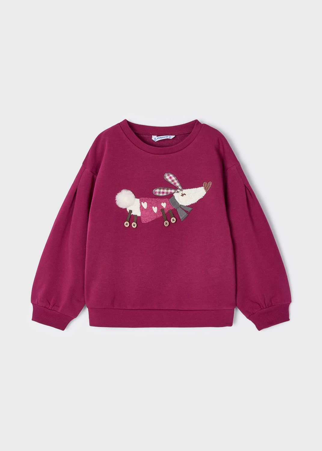DOG EMBROIDERED SWEATSHIRT
