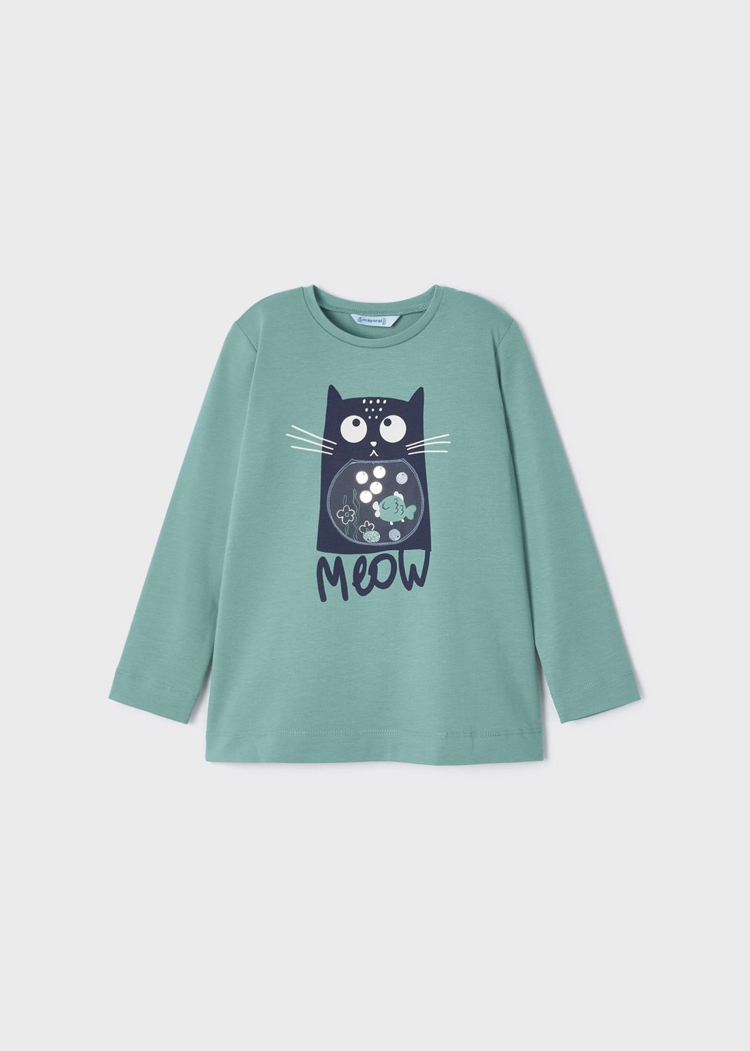 Girls Cat Meow Top 4034 - Jade