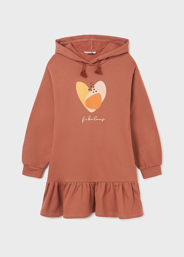 HEART SWEATSHIRT DRESS