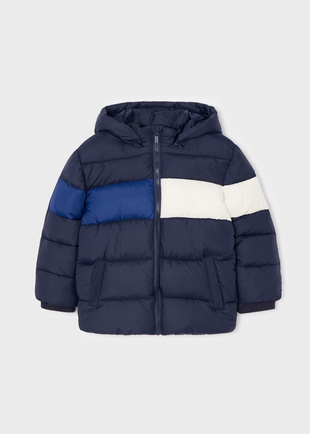 COLOUR BLOCK PADDED COAT BOY