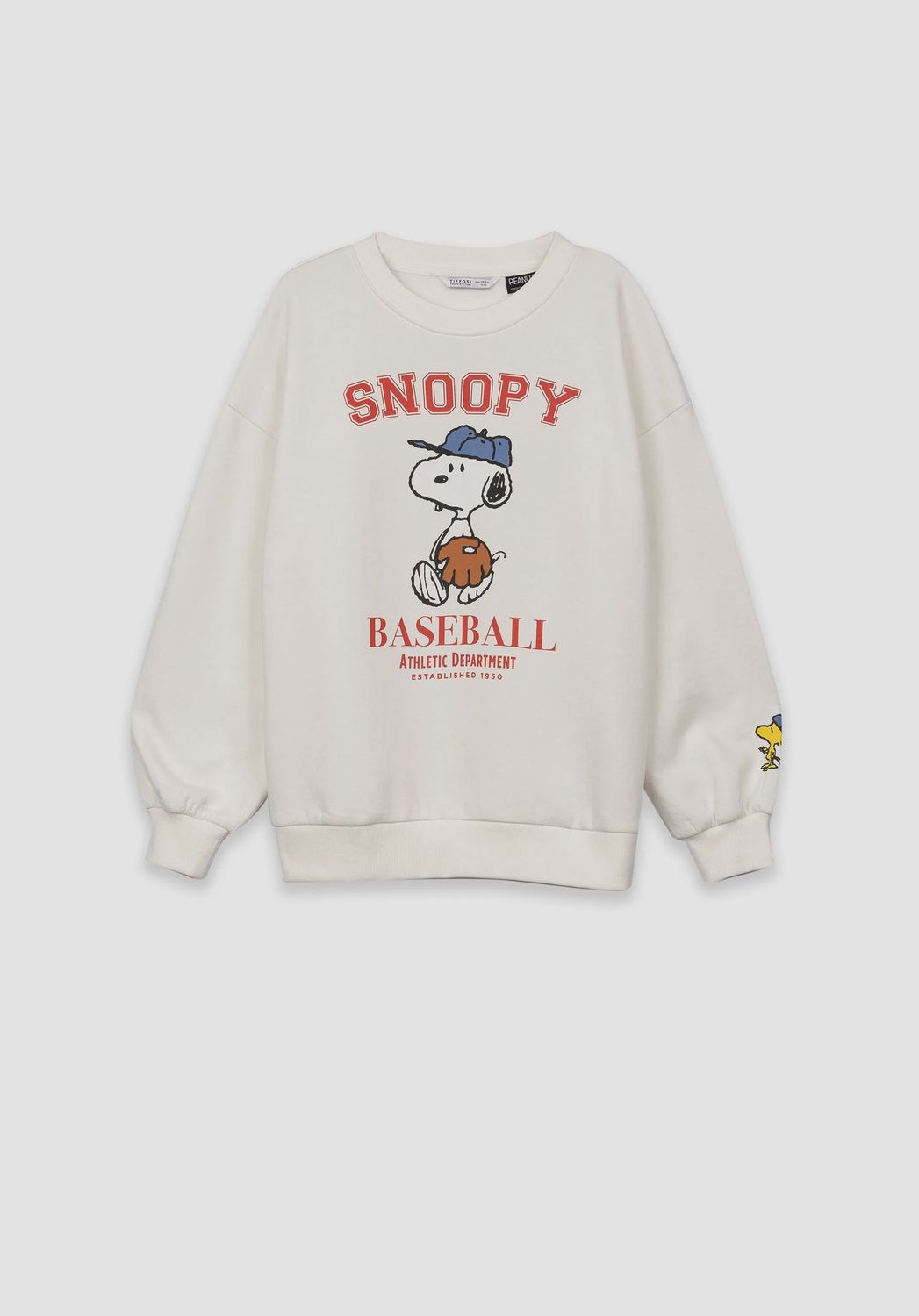 CLEVER SNOOPY BASEBALL SWEATSHIRT