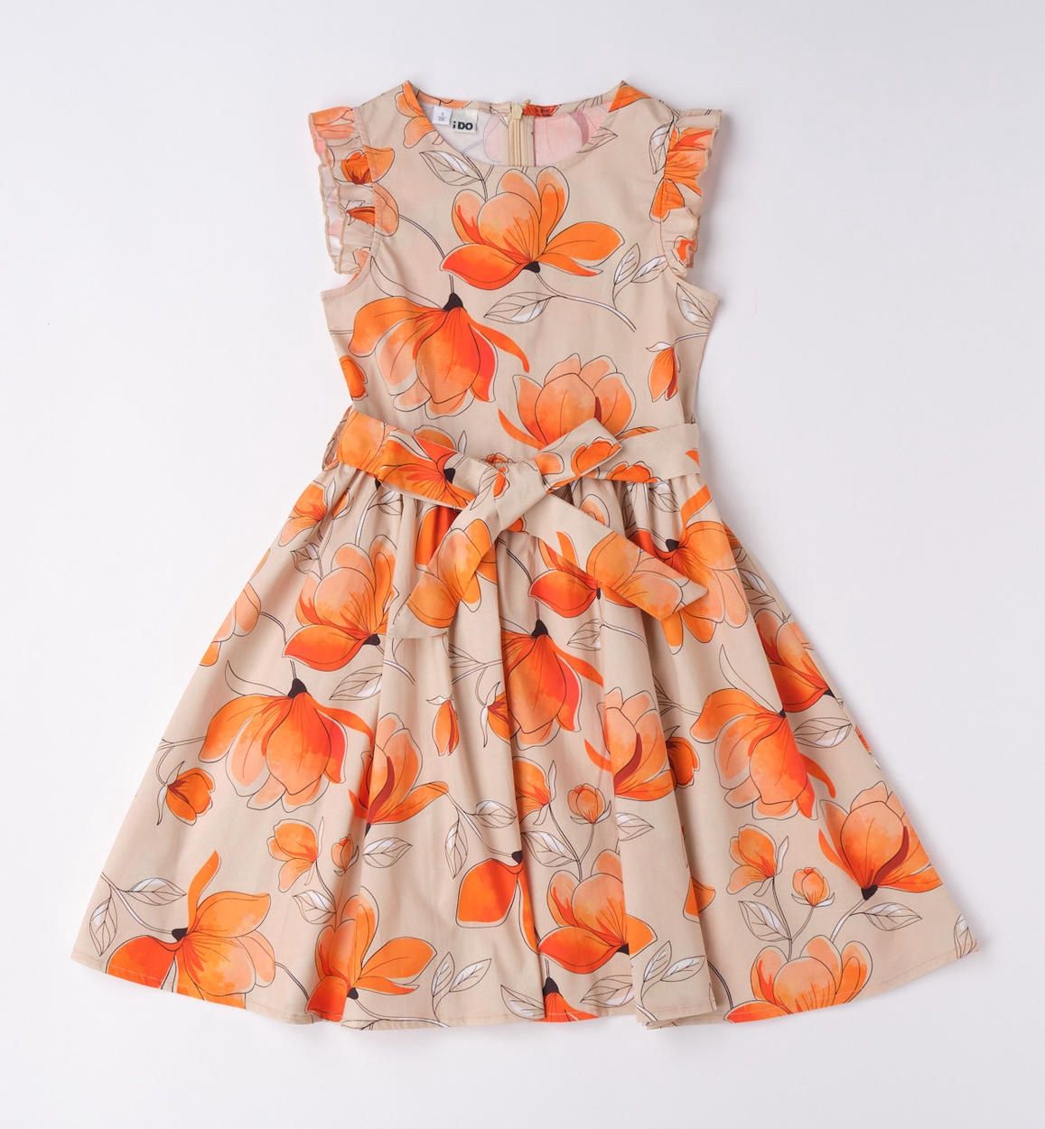 GIRLS FLORAL COTTON DRESS 4.6559