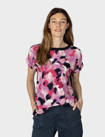 FOXGLOVE PRINTED TOP