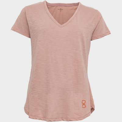 T-SHIRT LOGO V-NECK