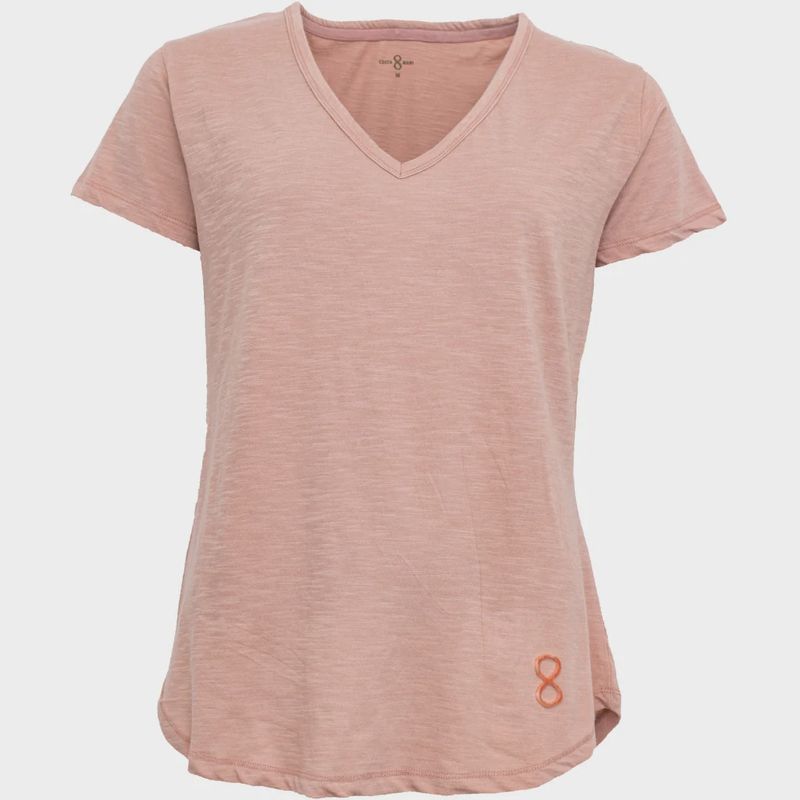 T-SHIRT LOGO V-NECK
