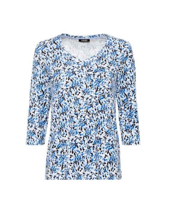 EDDA  AOP V NECK TOP