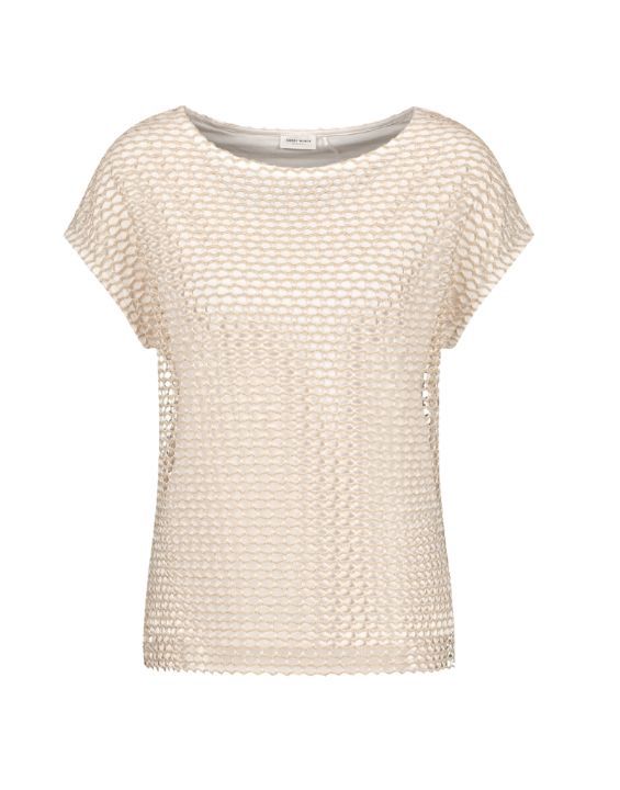Vibrant Summer Open Mesh Top