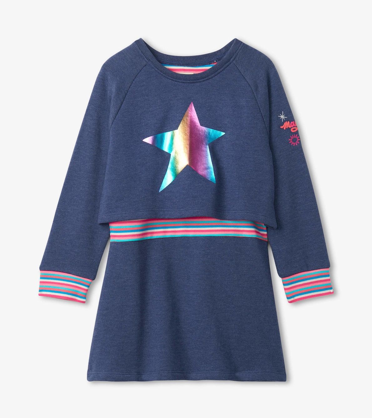 BRILLIANT STAR RIB DRESS