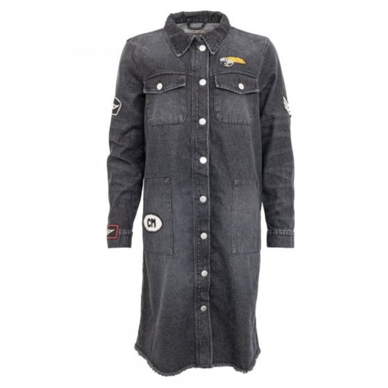 Foxy Stone Washed Long Jacket