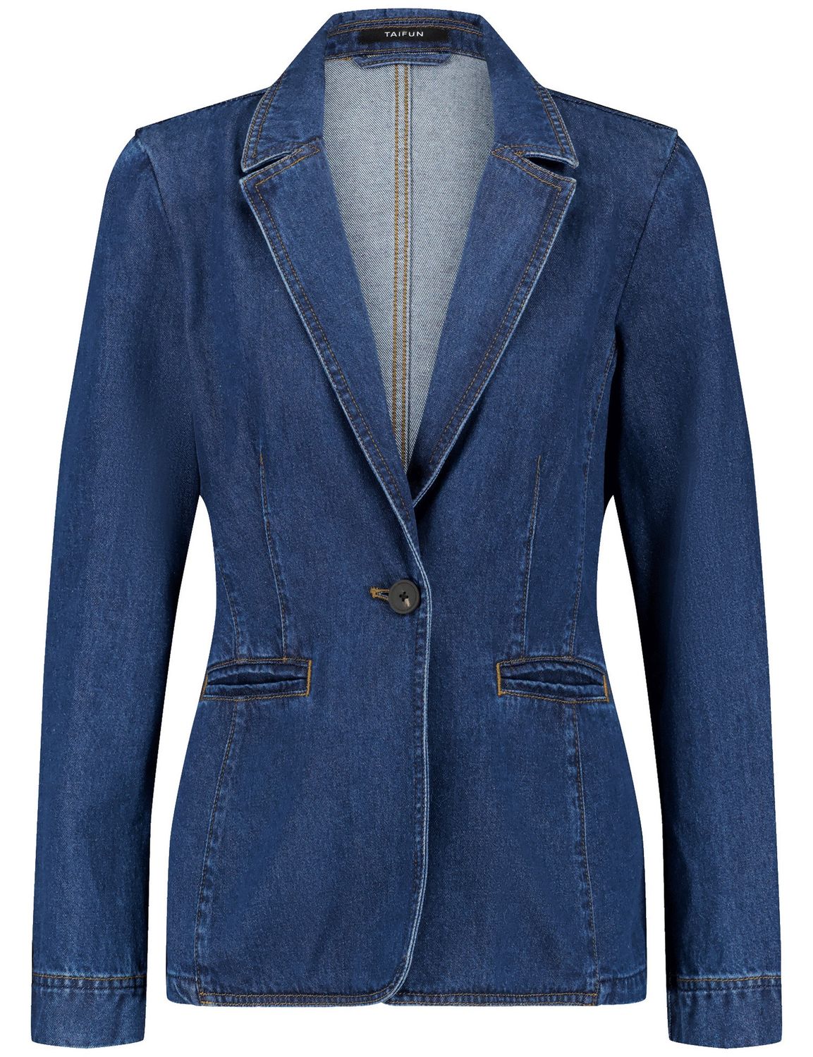 Sapphire &amp; Gold Denim Blazer