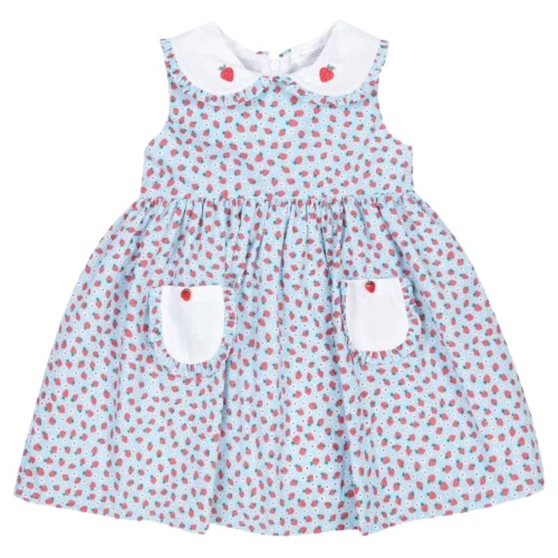 Strawberry Printed Sleeveless Dress