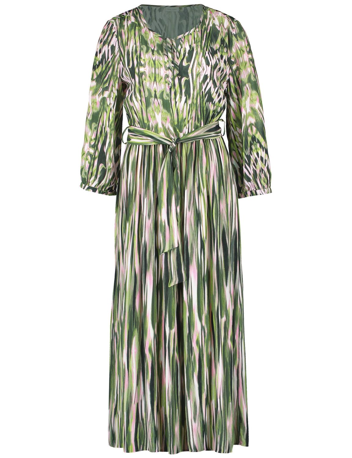 Expressive Nature Round Neck Patterned Dress