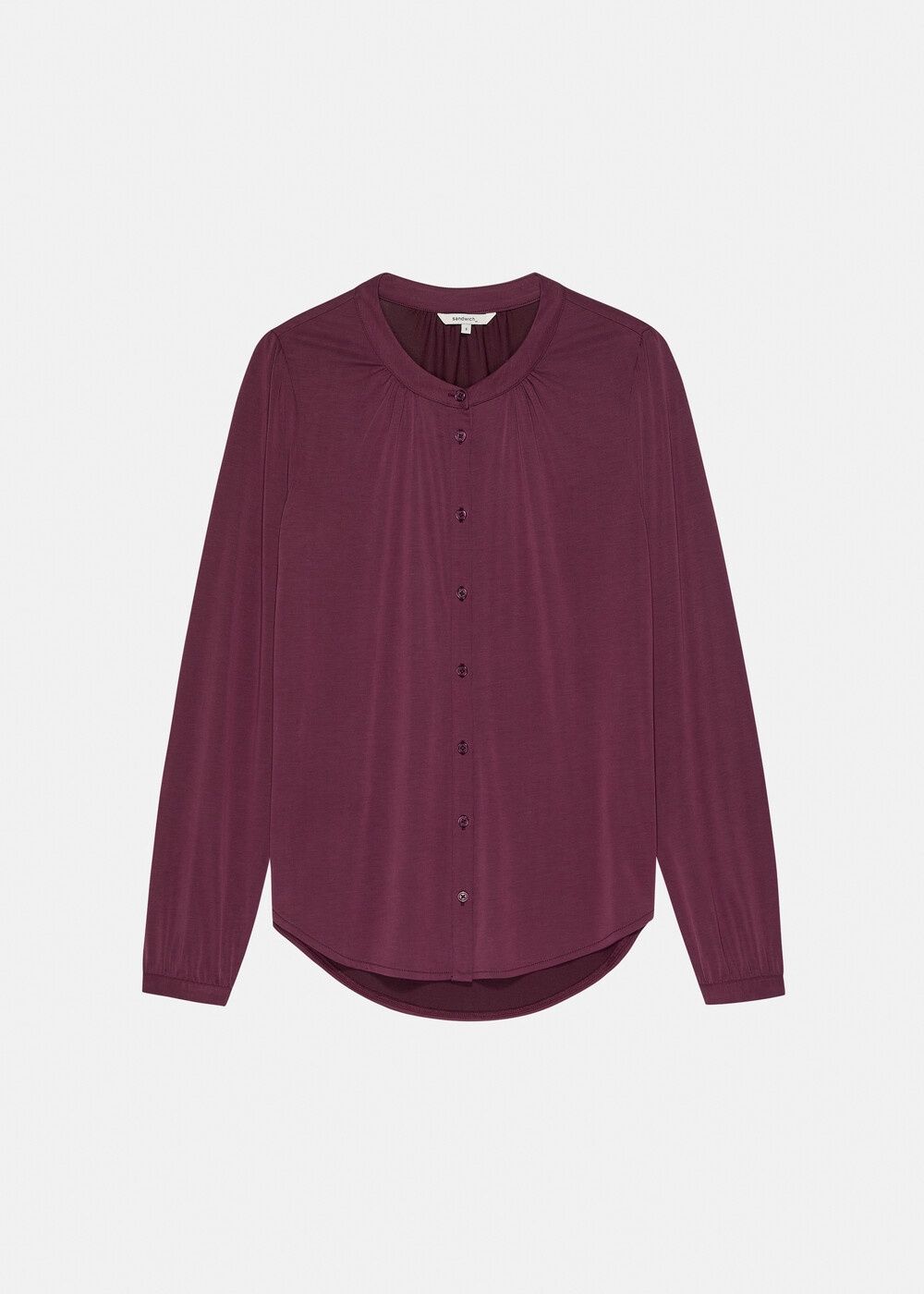 Plum Jersey Blouse