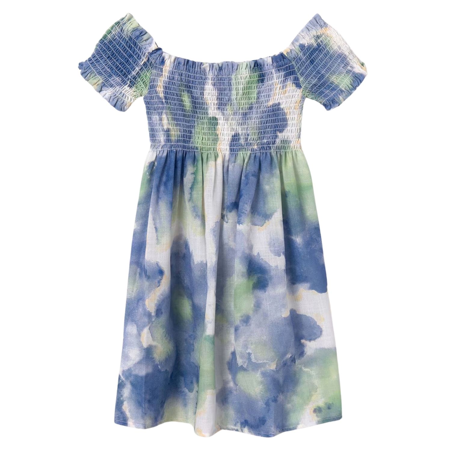 Girls Printed Smock Dress 6953