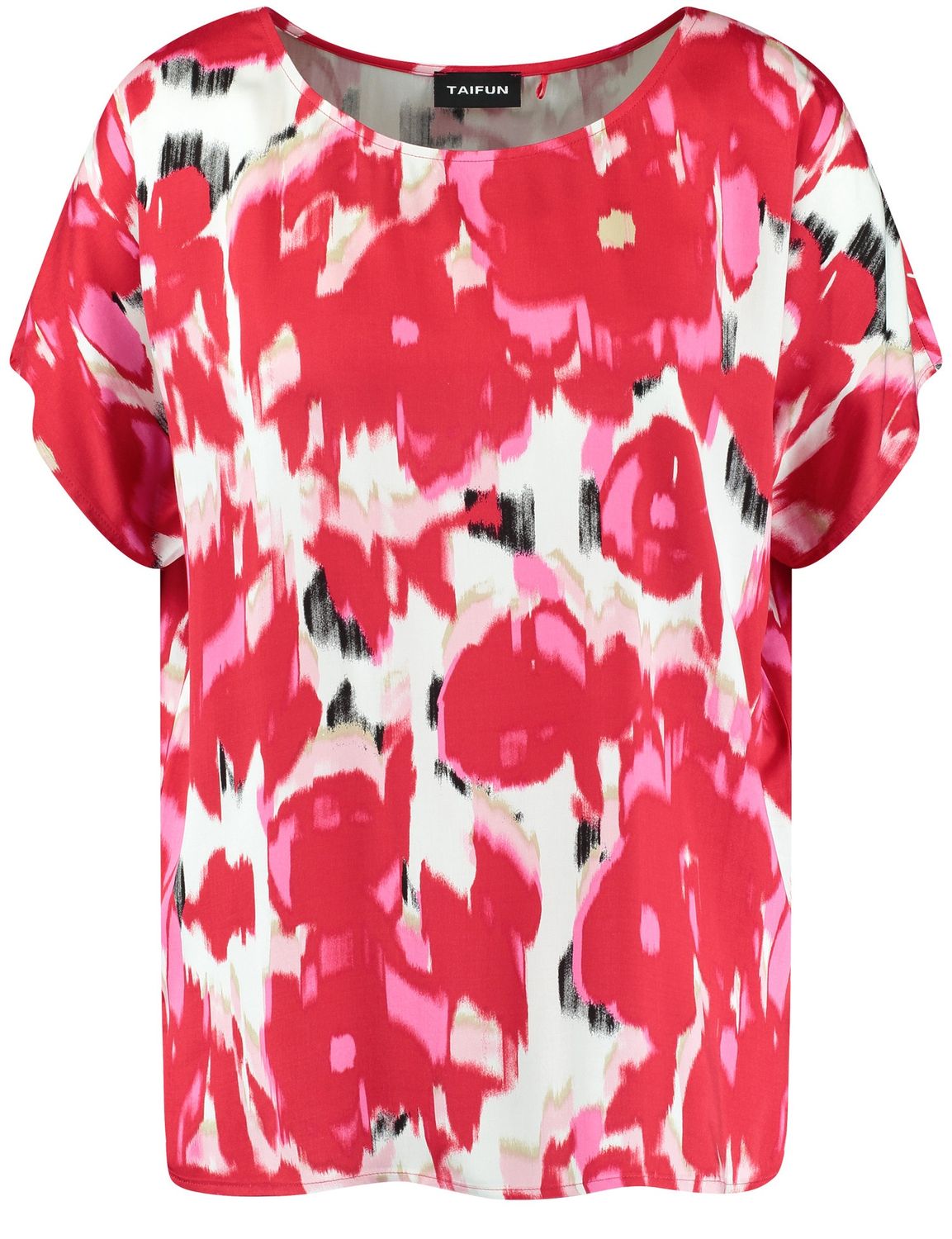 SOFT ROMANCE PATTERNED 1/2 SLEEVE BLOUSE