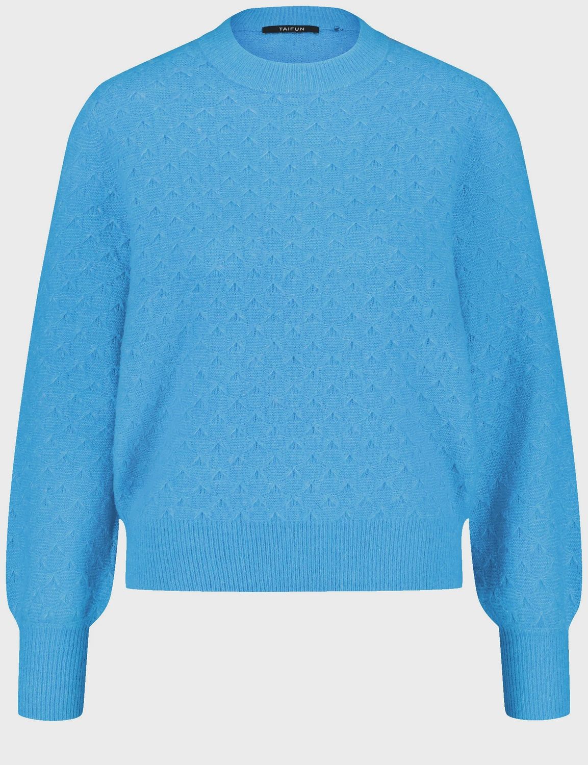 Sapphire &amp; Gold Ribbed Cuff Jumper