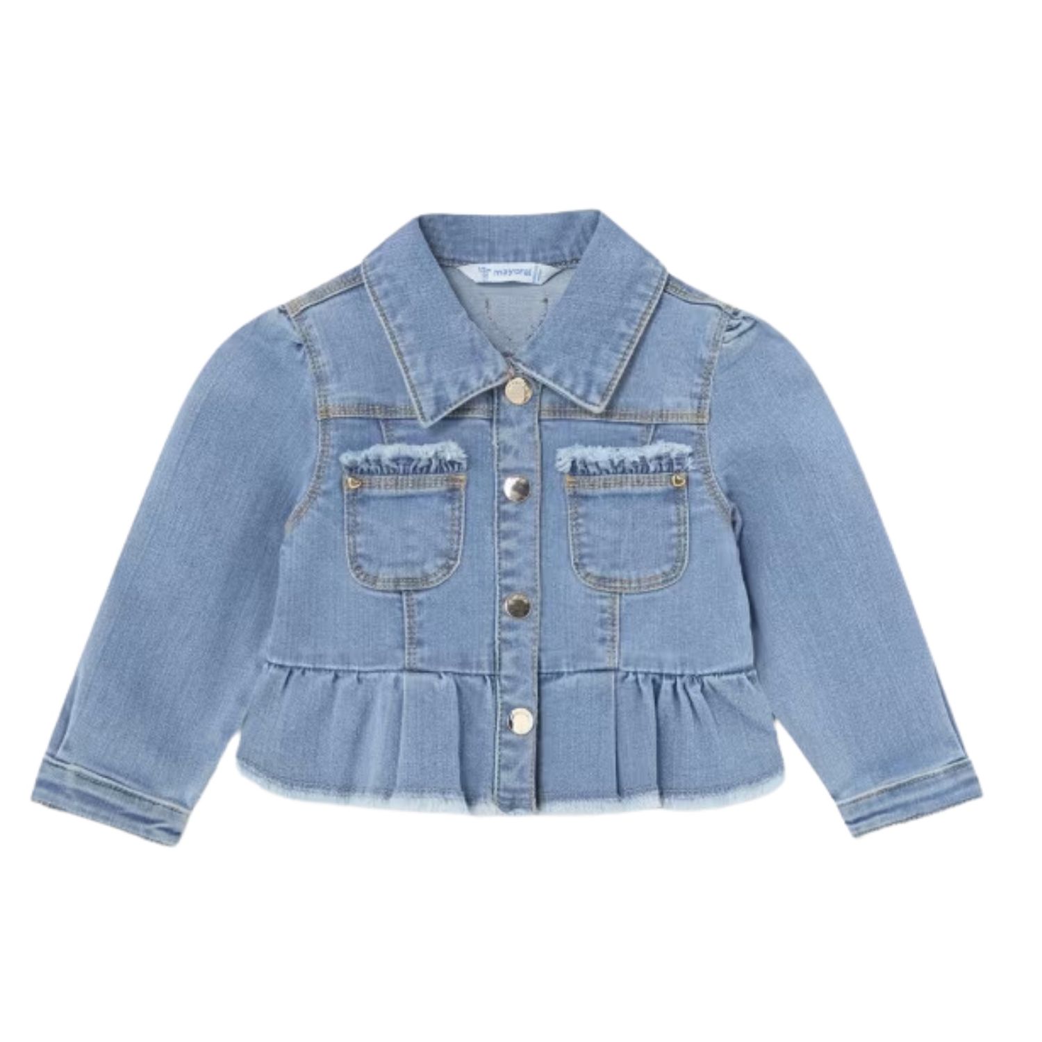 Ruffled Denim Jacket Baby 1434