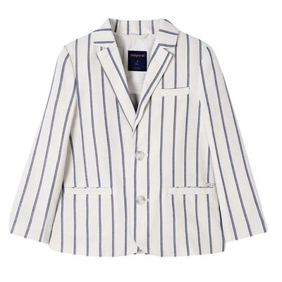 Boy Striped Linen Blazer 3485