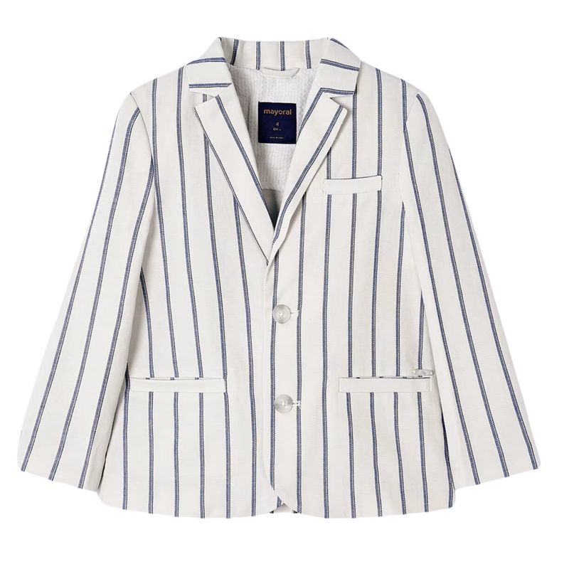 Boy Striped Linen Blazer 3485