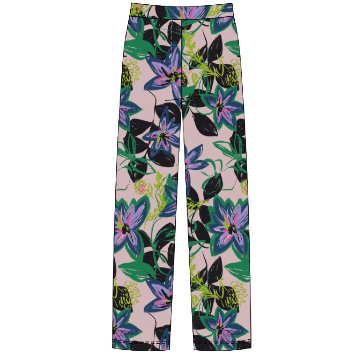 Flower Maniac Patterned Trousers